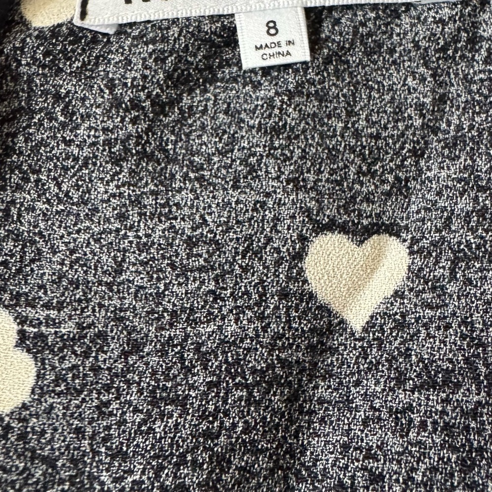 Reformation Noha Black Heart Print Dress - Picture 2 of 4